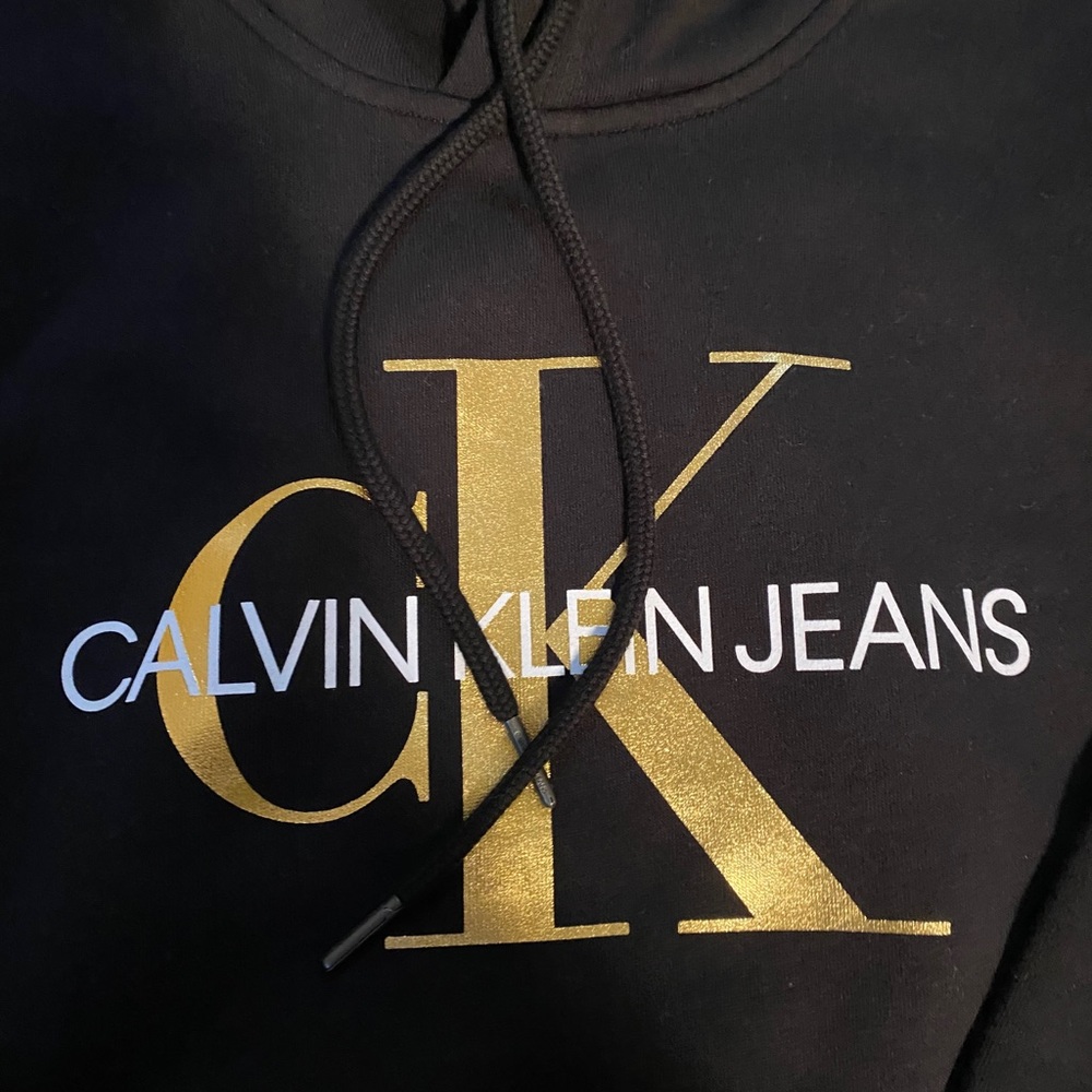 Calvin Klein Black and Gold hoodie - Picture 2 of 3